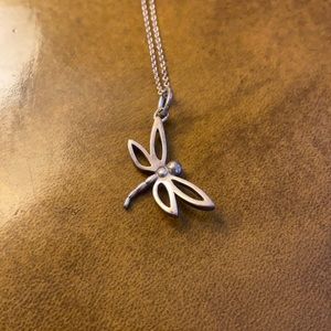 Tiffany Silver Dragonfly necklace